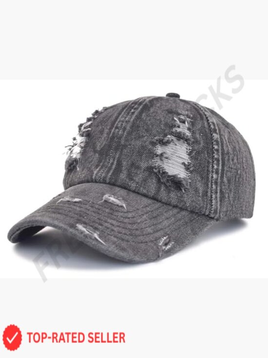 Distressed Baseball Cap Cotton Soft Dad Hat Adjustable Low Profile Headwear main image 5